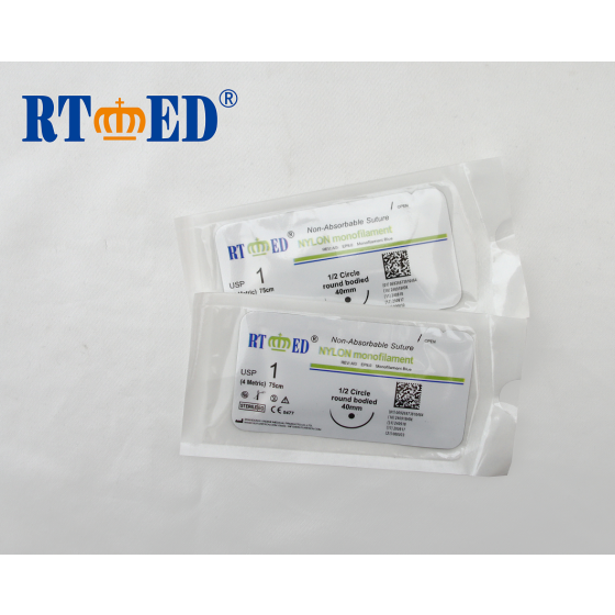 Non-Absorbable Sutures Monofilament Nylon Suture